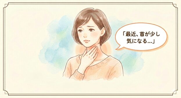 首の腫れが気になったら何科へ?甲状腺エコーと血液検査で「当日わかる」安心を